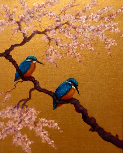 翠鸟对，2022 年 作者 李·坎贝尔