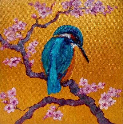 翠鸟花开 II，2022 作者 李·坎贝尔