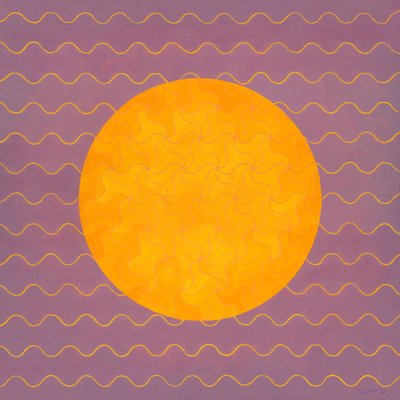 夏日日出，2022 年（丙烯酸画布） 作者 雷·格洛弗（Leigh Glover）