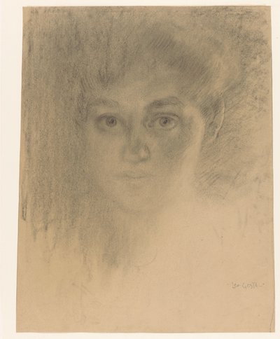 女人的脸 作者 Leo Gestel（艺术家签名）