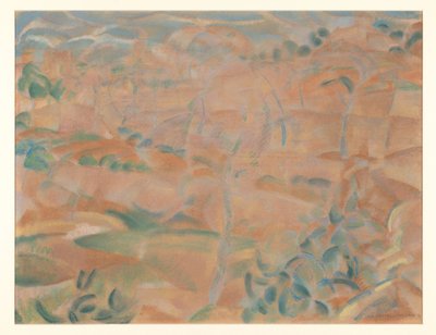 马略卡景观 作者 Leo Gestel（艺术家签名）