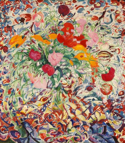 花布前的花朵 作者 里奥格斯特尔