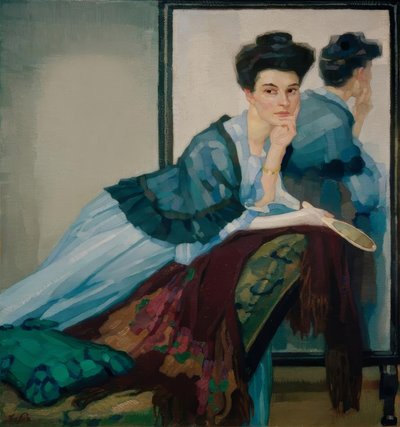 Dame in Blau 作者 狮子座石膏