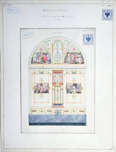 圣彼得堡冬宫的壁画设计，1840年 作者 里奥·冯·克伦泽