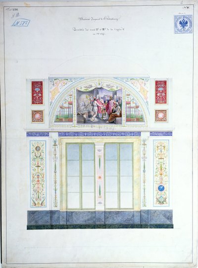 圣彼得堡冬宫的壁画设计，1840年 作者 里奥·冯·克伦泽