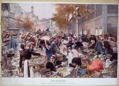 Les Halles，1893 作者 莱昂·奥古斯丁·莱米特