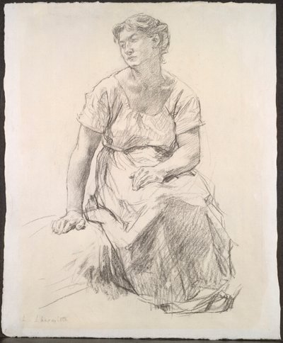 坐着的农妇 作者 莱昂·奥古斯丁·莱米特