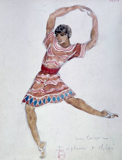 Michel Fokine 为“Daphnis and Chloé”设计的 Bakst 服装 作者 莱昂·巴克斯特