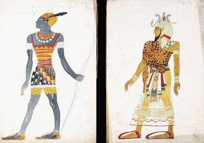 “ Ammoun”的服装设计，描绘了一名努比亚男舞者， 作者 莱昂·巴克斯特