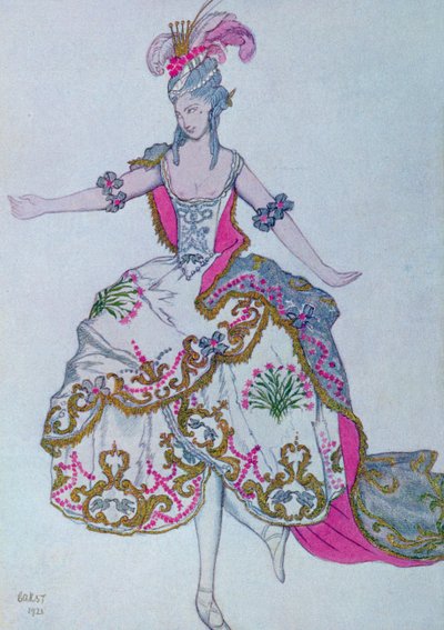 睡美人》中的《康乃馨仙子》的服装设计 作者 莱昂·巴克斯特