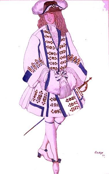 睡美人》中弗拉芒新郎的服装设计 作者 莱昂·巴克斯特
