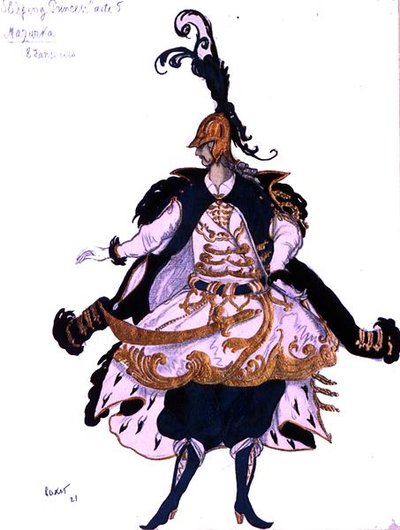睡美人》中的马祖卡（绅士）的服装设计 作者 莱昂·巴克斯特