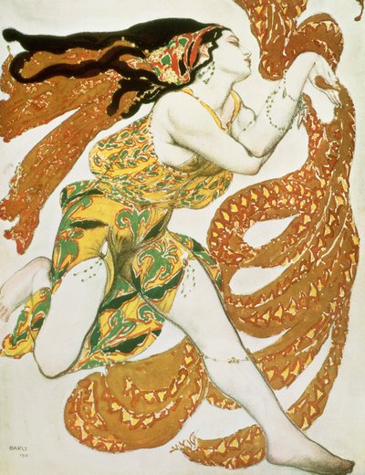 切尔普宁（Tcherepnin）的《水仙》中的酒杯服装设计 作者 Leon Bakst