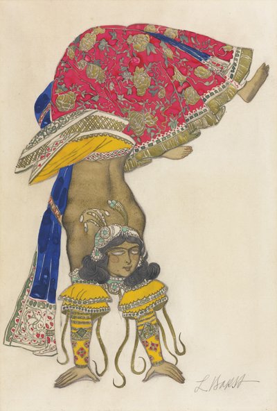 哈恩（R. Hahn），1912年的《芭蕾舞蓝色神》的服装设计 作者 莱昂·巴克斯特