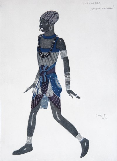 芭蕾舞剧《克莱奥佩特》的服装设计，1909年 作者 莱昂·巴克斯特