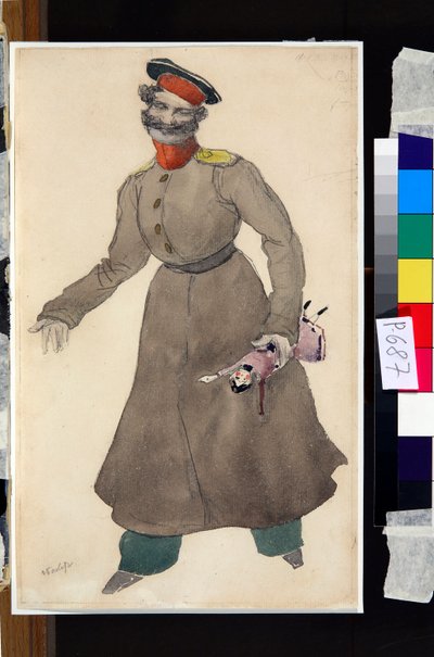Costume design for the ballet The Fairy Doll by J. Bayer 作者 莱昂·巴克斯特