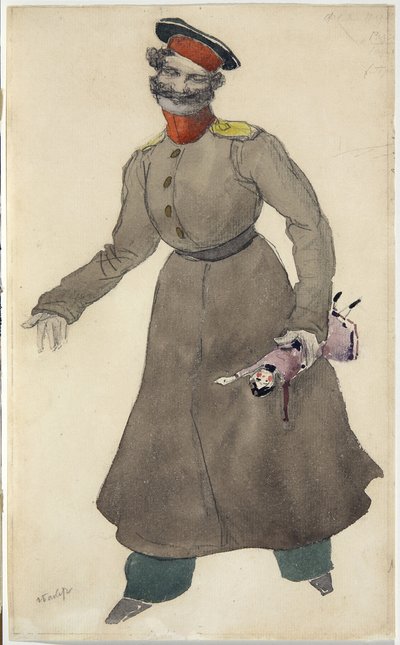 芭蕾舞服装设计，J。Bayer的童话娃娃，1903年 作者 莱昂·巴克斯特