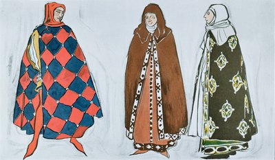 “Le Martyre de Saint Sebastien”的服装设计，Ida Rubinstein委托Gabriele d&39;Annunzio创作的戏剧作品，Claude Debussy的音乐作品，Mikhail Fokine编舞，作品 作者 莱昂·巴克斯特