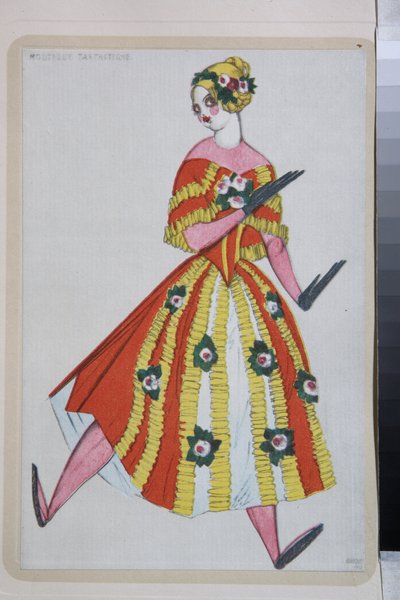 Costume for the ballet "La Boutique Fantasque" directed by Gioachino Rossini 作者 莱昂·巴克斯特