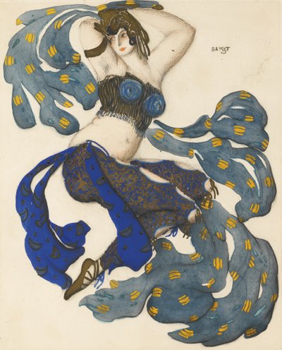 怪诞的。 N. Rimsky-Korsakov的芭蕾舞剧Sheherazade的服装设计 作者 莱昂·巴克斯特