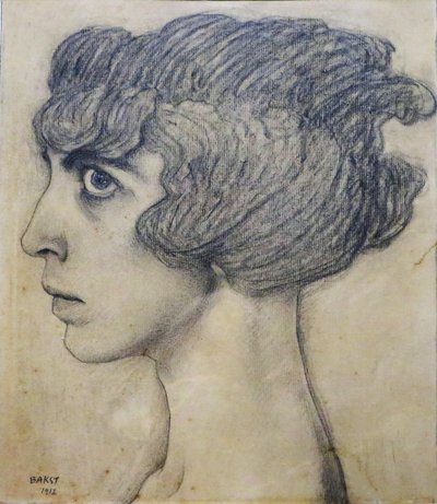 Marchesa Luisa Casati的肖像，1912年。 作者 莱昂·巴克斯特