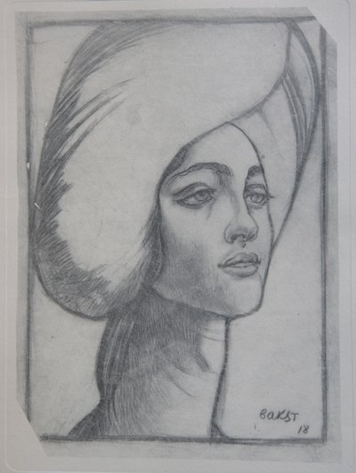 T夫人肖像，1918年 作者 莱昂·巴克斯特