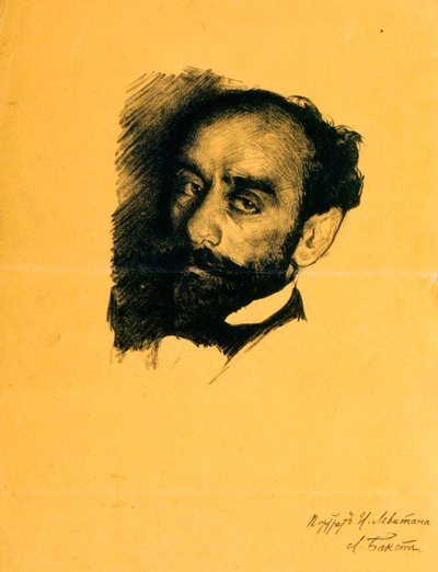 艾萨克·列维坦（Isaak Levitan）的肖像，1899年。 作者 莱昂·巴克斯特