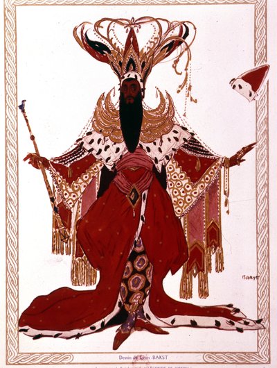 理查德-施特劳斯《约瑟夫的传说》，巴黎歌剧院，1914年5月。服装：Leon Bakst 作者 莱昂·巴克斯特
