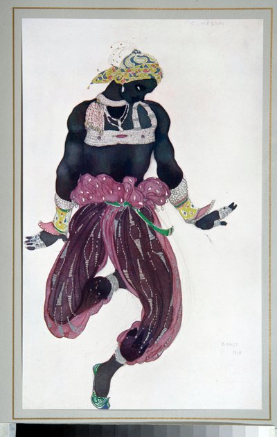 Russian Ballet : drawing for the ballet "Sheherazade" directed by Michel Fokine 作者 莱昂·巴克斯特