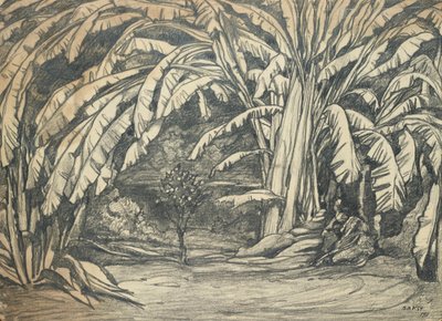 柴可夫斯基芭蕾舞剧《睡美人》的舞台设计，1911年。 作者 莱昂·巴克斯特