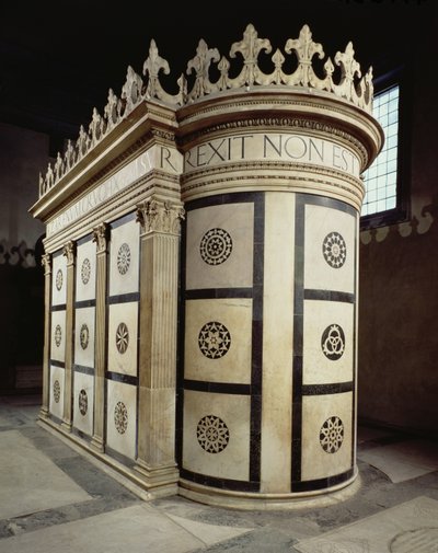 1467年Capella Rucellai圣墓的小寺庙（大理石） 作者 Leon Battista Alberti