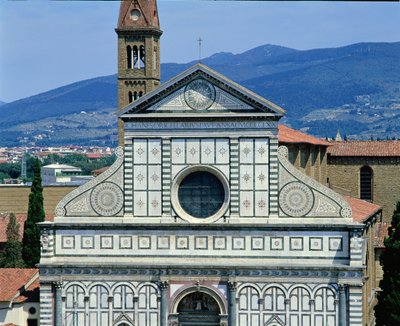 观点的Santa Maria Novella，c.1450-70 作者 莱昂·巴蒂斯塔·阿尔贝蒂