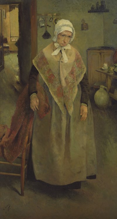 老年仆人，1884年 作者 莱昂·亨利·玛丽·弗雷德里克（Leon Henri Marie Frederic）