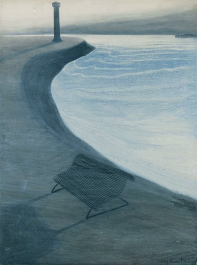 奥斯坦德海滨； 拉迪格岛, 奥斯坦德 作者 Leon Spilliaert