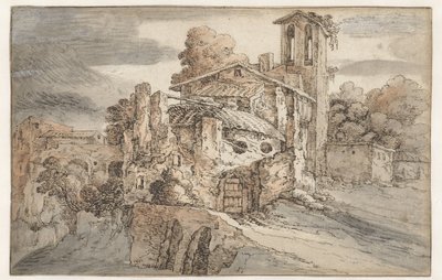 意大利的教堂和古代遗迹 作者 Leonaert Bramer（归因于）