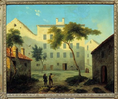 拿破仑-波拿巴(1769-1821)出生地的景色 科西嘉岛的阿雅克肖 画家：Leonard Dalige de Fontenay (1813-1892) 1849年 太阳。0,38x0,46米 马尔马松城堡博物馆 作者 伦纳德·亚历克西斯·达利格·丰特奈