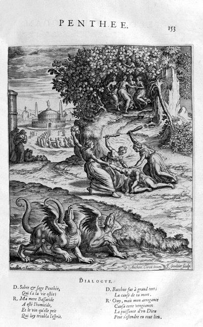 彭特斯（Pentheus），1615年 作者 伦纳德·高缇耶