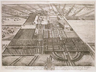 格洛斯特郡的羽毛球馆，由约翰内斯基普（约翰尼斯基普）（约1652-1722）（另见192764） 作者 伦纳德·奈夫