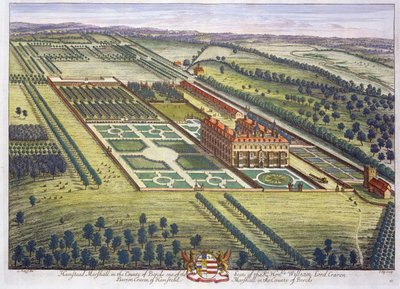 伯克希尔郡的Hamstead Marshall由约翰内斯基普（约翰内斯基普）刻（约.652-1722） 作者 伦纳德·奈夫