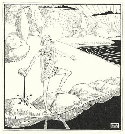 如果全世界都是苹果派，所有的海洋都是墨水（雕刻）。 作者 伦纳德·莱斯利·布鲁克