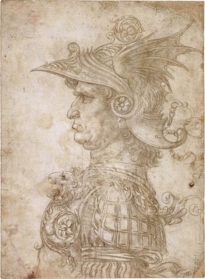 勇士半身像 作者 达芬奇（Leonardo da Vinci）
