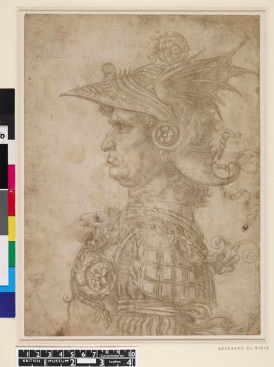 勇士半身像 作者 达芬奇（Leonardo da Vinci）