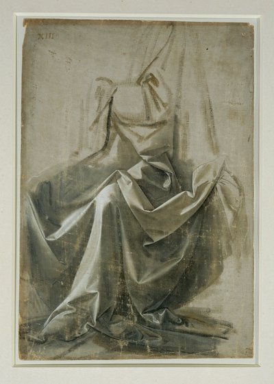 坐像的帷幔 ... 作者 达芬奇（Leonardo da Vinci）