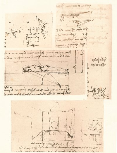 四幅描绘绘画实践的绘图，c1472-c1519 1883 作者 达芬奇（Leonardo da Vinci）
