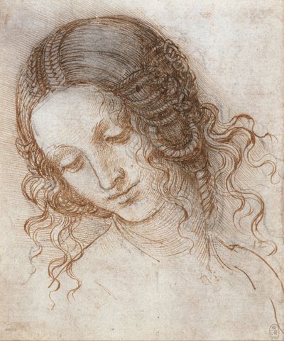 莱达之首 作者 达芬奇（Leonardo da Vinci）