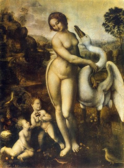 莱达与天鹅 作者 达芬奇（Leonardo da Vinci）