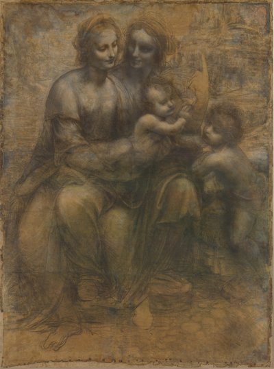 圣母与圣婴和圣安妮 作者 达芬奇（Leonardo da Vinci）