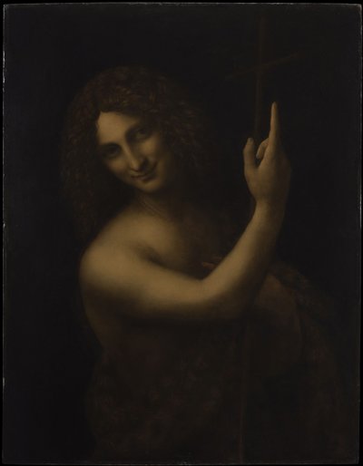 施洗者圣约翰，1513-1516。 作者 达芬奇（Leonardo da Vinci）