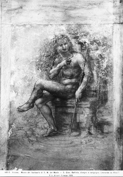 施洗者圣约翰（粉笔纸） 作者 达芬奇（Leonardo da Vinci）