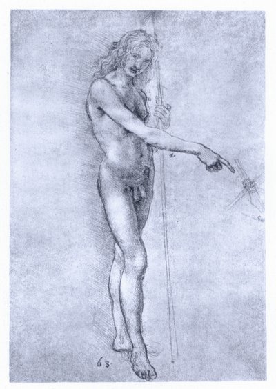 施洗者圣约翰，c1478。 作者 达芬奇（Leonardo da Vinci）